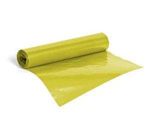 Worki na śmieci LD żółte 120l/25szt.