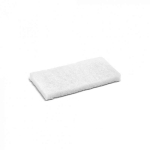 Pad prostokątny biały 